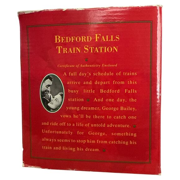 It’s a Wonderful Life Train Station Village House | Bedford Falls Light-Up Decor - Picture 11 of 11